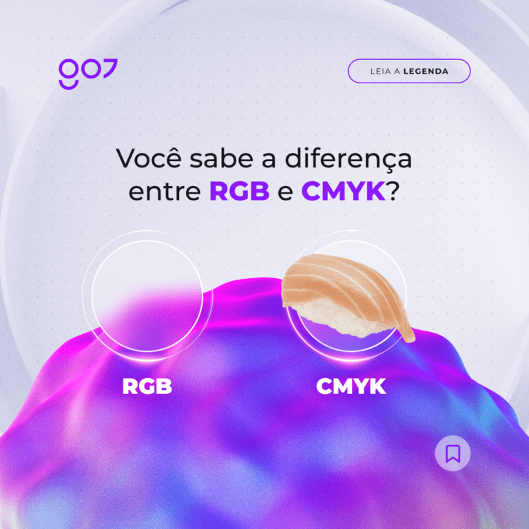 Você sabe a diferença entre RGB e CMYK?