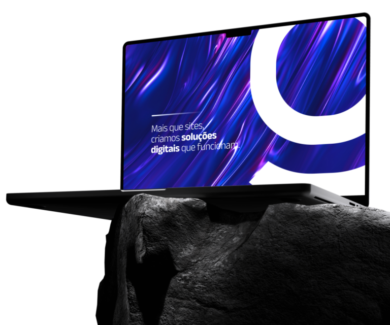 Computador com soluções digitais criativas