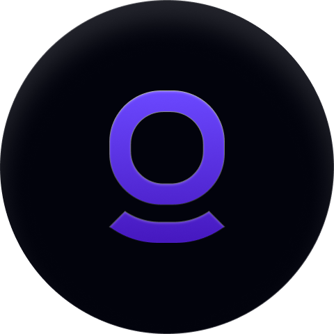 Ícone circular com design minimalista go7